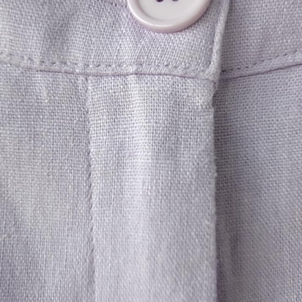 Purple Linen Blend Shorts - Picture 9 of 9